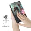 AIRWEE Case for Microsoft Surface Duo Case,Surface Duo Leather Case 2020, Ultra Slim Hard PC Back Case Protective Fold Cover Case for Microsoft Surface Duo,Animal Dragon view 3