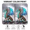 AIRWEE Case for Microsoft Surface Duo Case,Surface Duo Leather Case 2020, Ultra Slim Hard PC Back Case Protective Fold Cover Case for Microsoft Surface Duo,Cool Blue Dragon view 2