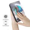 AIRWEE Case for Microsoft Surface Duo Case,Surface Duo Leather Case 2020, Ultra Slim Hard PC Back Case Protective Fold Cover Case for Microsoft Surface Duo,Cool Blue Dragon view 3