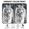 AIRWEE Case for Microsoft Surface Duo Case,Surface Duo Leather Case 2020, Ultra Slim Hard PC Back Case Protective Fold Cover Case for Microsoft Surface Duo,White Tiger view 2