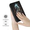 AIRWEE Case for Microsoft Surface Duo Case,Surface Duo Leather Case 2020, Ultra Slim Hard PC Back Case Protective Fold Cover Case for Microsoft Surface Duo,Dragon in Black view 3