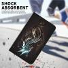 AIRWEE Case for Microsoft Surface Duo Case,Surface Duo Leather Case 2020, Ultra Slim Hard PC Back Case Protective Fold Cover Case for Microsoft Surface Duo,Dragon in Black view 4