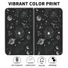 AIRWEE Case for Microsoft Surface Duo Case,Surface Duo Leather Case 2020, Ultra Slim Hard PC Back Case Protective Fold Cover Case for Microsoft Surface Duo,Starry Moon in Space view 2