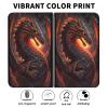 AIRWEE Case for Microsoft Surface Duo Case,Surface Duo Leather Case 2020, Ultra Slim Hard PC Back Case Protective Fold Cover Case for Microsoft Surface Duo,Fire Dragon view 2