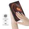 AIRWEE Case for Microsoft Surface Duo Case,Surface Duo Leather Case 2020, Ultra Slim Hard PC Back Case Protective Fold Cover Case for Microsoft Surface Duo,Fire Dragon view 3