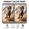 AIRWEE Case for Microsoft Surface Duo Case,Surface Duo Leather Case 2020, Ultra Slim Hard PC Back Case Protective Fold Cover Case for Microsoft Surface Duo,Running Cool Horse view 2
