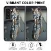 AIRWEE for Microsoft Surface Duo 2 Case for Women Men, Ultra Slim Hard PC Shookproof Fold Case Protective Cover for Microsoft Surface Duo 2 2nd 2021,Cute Tiger view 2