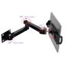 Wall Mount Tablet Holder Swivel Aluminum 360Rotation Tablet Stand Wall Mount Stand Wall Extendable Tablets Holder Swivel with Arm for Screen Kitchen Wall Mounted brackets,for Tablets/Phone 7"-13" view 3