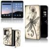 AIRWEE for Microsoft Surface Duo 2 Case for Women Men, Ultra Slim Hard PC Shookproof Fold Case Protective Cover for Microsoft Surface Duo 2 2nd 2021,Flower Dragonfly view 1