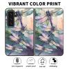 AIRWEE for Microsoft Surface Duo 2 Case for Women Men, Ultra Slim Hard PC Shookproof Fold Case Protective Cover for Microsoft Surface Duo 2 2nd 2021,Watercolor Dragonfly view 2