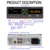 Car Radio Receiver, AUX Input Car Stereo MP3 Player Plug and Play Bluetooth 5.0 FM AM Radio for Automobile (80A) view 3