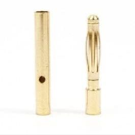 10 Pairs* Gold Coated Banana Bullet Connector Set 2.0mm