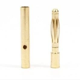 10 Pairs* Gold Coated Banana Bullet Connector Set 2.0mm