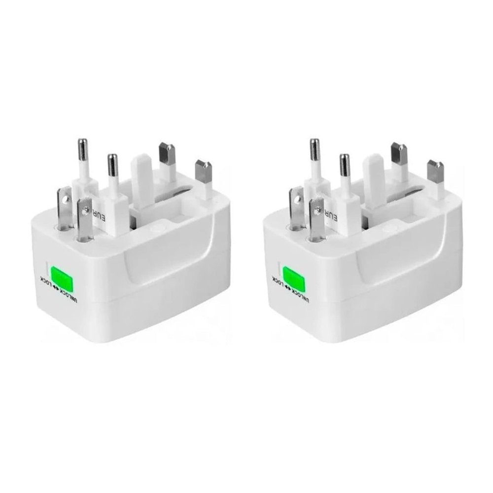2PCS Adapter, Worldwide Power Conversion Plug 1300W Wall Outlet Power Charger Converter 100 to 240V