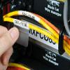 Brady Self-Laminating Vinyl Wrap Around Wire and Cable Labels, Bulk, for M610, M611, M710, BMP61, and BMP71 Printers - 1" x 1". BM-19-427 view 2
