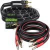 GearIT x2 6ft 14AWG Y Speaker Wire & x1 6ft 12AWG Braided Y view 1