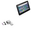 BoxWave Adapter Compatible with Amazon Fire 7 (12th Gen 2022) - MagnetoSnap PD Angle Adapter, Magnetic Charging Connector Device Saver - Metallic Silver view 1