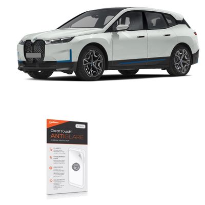 BoxWave Screen Protector Compatible with BMW 2022 iX Display (27.2 in) - ClearTouch Anti-Glare (2-Pack), Anti-Fingerprint Matte Film Skin