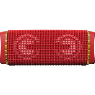 EDUPLINK Bluetooth Speaker, Deep Bass, IP67 Waterproof, TWS Pairing, 20 Hours Playtime, TF and USB Slots, Charge Out, Outdoor Triangle Design (Purplish)