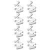 1/2" x 1-3/4" Racetrack Dome Insert for Patio Chair Glide White (32) view 1