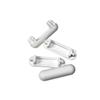 1/2" x 1-3/4" Racetrack Dome Insert for Patio Chair Glide White (32) view 2