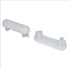 1/2" x 1-3/4" Racetrack Dome Insert for Patio Chair Glide White (32) view 4