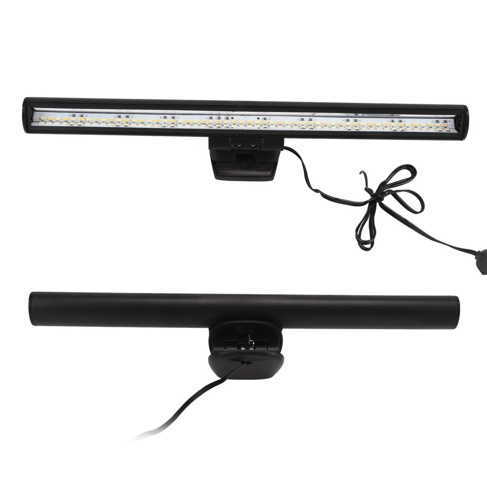 Monitor Hanging Light, Led Computer Light, Clip Design Space Saving E Reading Task Lamp Screen Light Bar with 3 Color Temperature Mode for Eye