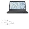 BoxWave Stand and Mount Compatible with Fujitsu LifeBook U7310 - Pocket Aluminum Stand 3-in-1, Portable Multi Angle Viewing Riser - Metallic Silver view 1