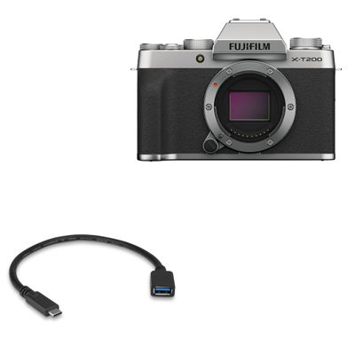 BoxWave Cable Compatible with Fujifilm X-T200 - USB Expansion Adapter, Add USB Connected Hardware to Your Phone