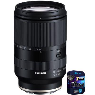 Tamron AFA071S700 28-200mm F2.8-5.6 Di III RXD A071 Lens for Sony E-Mount Full Frame Mirrorless Bundle with 7 YR CPS Enhanced Protection Pack