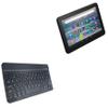 BoxWave Keyboard Compatible with Amazon Fire 7 (12th Gen 2022) - SlimKeys Bluetooth Keyboard, Portable Thin with Chiclet-Style Keys - Jet Black view 1
