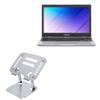 BoxWave Stand and Mount Compatible with ASUS VivoBook Go 12 (L210) - Executive VersaView Laptop Stand, Ergonomic Adjustable Viewing Angle Metallic Riser - Metallic Silver view 1