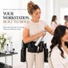 Professional Hair Stylist & Hairdresser Working Belt: Efficient Tool Organization & Workflow Enhancement with Thermal Pocket for Curling Irons Hair Dryers, & Hairspray - Ideal for On-the-Go Stylists view 2
