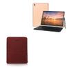 BoxWave Case Compatible with Oangcc Android Tablet Tab_A6 (10.1 in) - Velvet Pouch Stand, Velour Slip Sleeve Built-in Foldable Kickstand - Burgundy view 1