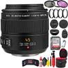 DG Macro-Elmarit (H-ES045) 45mm f/2.8 ASPH Mega O.I.S Lens + (2) 64GB SD Card + 46mm Close Up Filter + 46mm Filter Kit + Lens Cap + Lens Case + Memory Card Wallet + Wireless Remote Shutter + More view 1