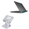 BoxWave Stand and Mount Compatible with Alienware M15 R6 Gaming Laptop (15.6 in) - Executive VersaView Laptop Stand, Ergonomic Adjustable Viewing Angle Metallic Riser - Metallic Silver view 1