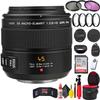 DG Macro-Elmarit (H-ES045) 45mm f/2.8 ASPH Mega O.I.S Lens + 64GB SD Card + Close Up Filter + Filter Kit + Lens Cap + Lens Case + Memory Card Wallet + Tripod + Wireless Remote Shutter + More view 1