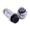 10pcs GX20 Connector 14 Pin Front Panel Straight Male and Female Connector view 2