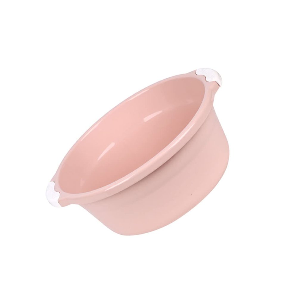 COLLBATH Plastic Wash Basin 16 Inch Large Round Multifunctional Household Basin for Foot Soaking Kitchen and Bathroom Use Anti-Slip Design