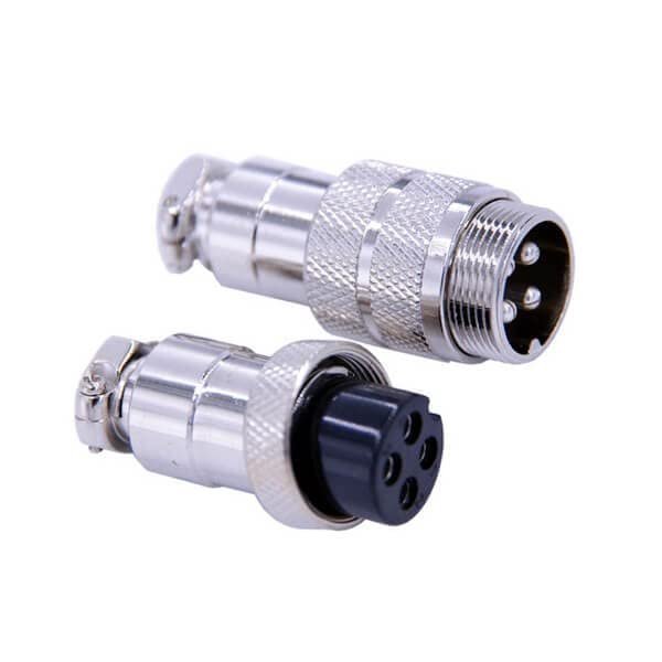 10pcs GX20 Connector 4 Pin Male Female Straight Cable Connector
