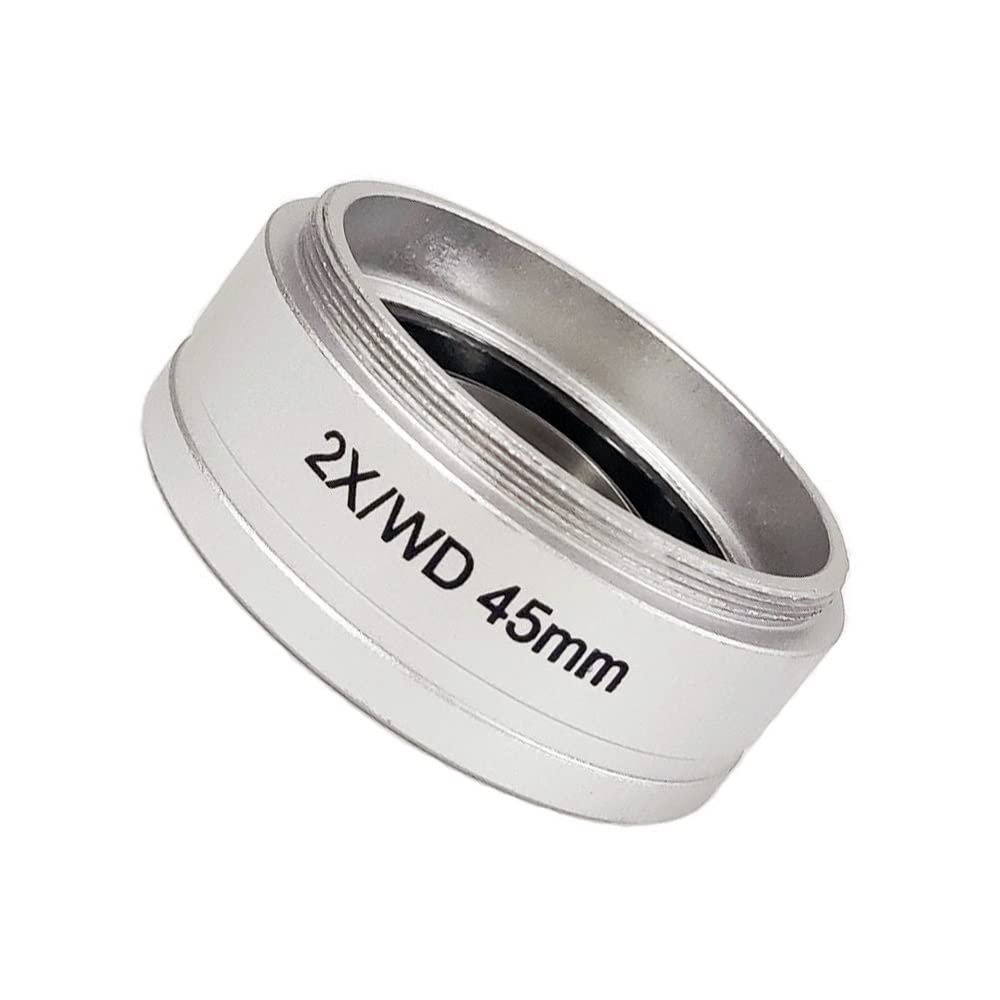 0.5X 0.7X 2.0X Barlow Auxiliary Objective Lens for 8X-50X Stereo Microscope Trinocular/Binocular Microscope Auxiliary Lens (Color : 2.0X)