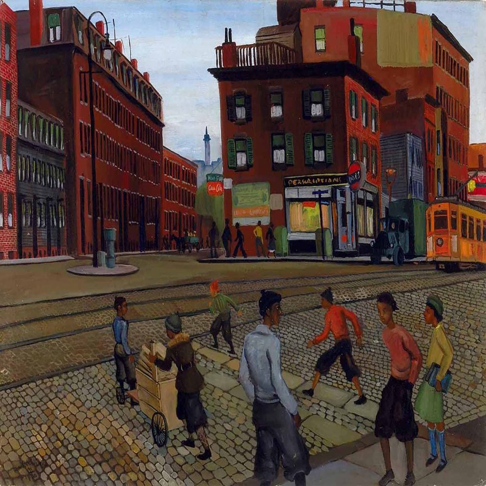 Allan Rohan Crite : Douglass Square : 1936 : Archival Quality Art Print