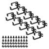 PATIKIL Server Rack Cable Management D Ring Hooks, 10 Set Wire Organizer Cable Organizers Vertical Mount Accessories for Network Cables Fiber Optic view 1