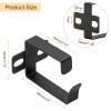 PATIKIL Server Rack Cable Management D Ring Hooks, 10 Set Wire Organizer Cable Organizers Vertical Mount Accessories for Network Cables Fiber Optic view 2