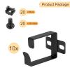 PATIKIL Server Rack Cable Management D Ring Hooks, 10 Set Wire Organizer Cable Organizers Vertical Mount Accessories for Network Cables Fiber Optic view 3