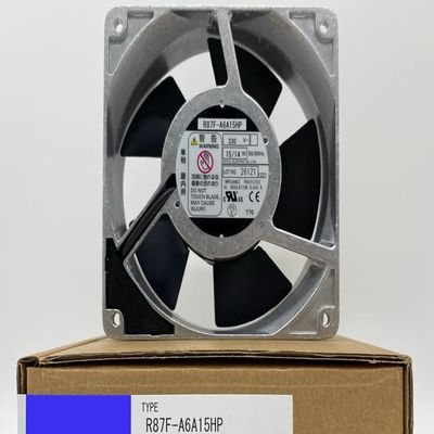 AC230V 15/14W R87F-A6A15HP 12038 12cm 2-pin Aluminum Frame Cooling Fan