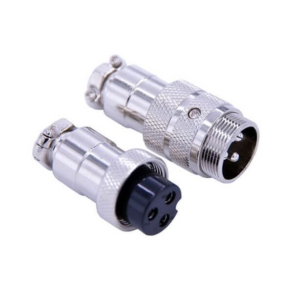 10pcs GX20 Connector 3 Pin Wire Male Female Straight Plug Connector
