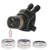 0.5X 0.7X 2.0X Barlow Auxiliary Objective Lens for 8X-50X Stereo Microscope Trinocular/Binocular Microscope Auxiliary Lens (Color : 0.5X) view 2