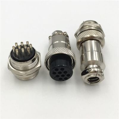 10pcs GX20 Connector 10Pin Panel Mount Male and Female Straight Circular Aviation Connector