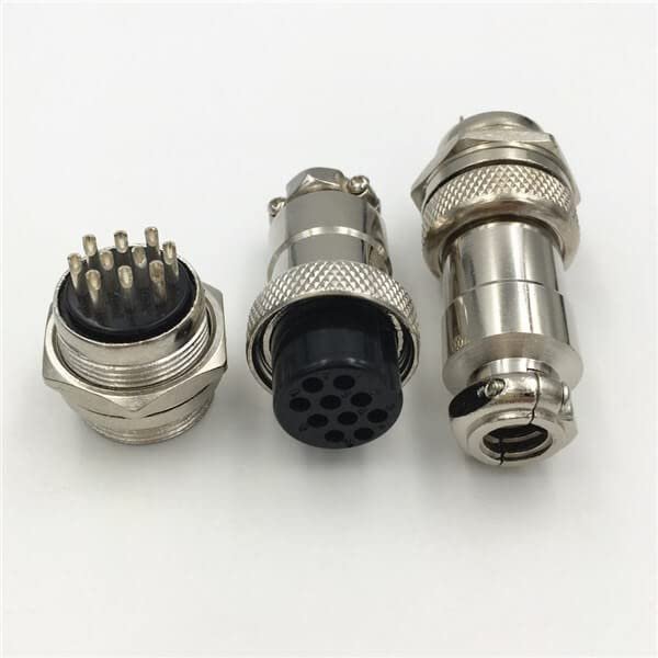 10pcs GX20 Connector 10Pin Panel Mount Male and Female Straight Circular Aviation Connector